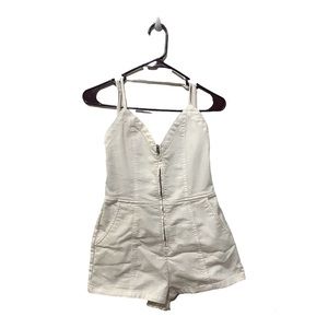 Volcom white overalls